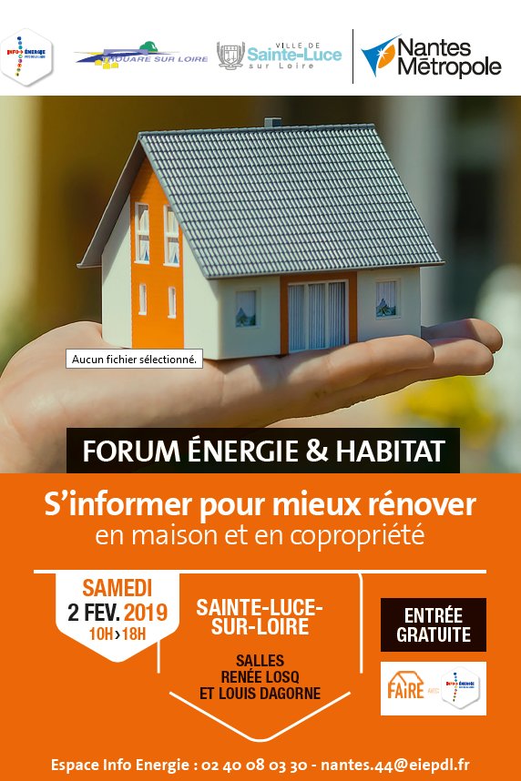 Steph_Atlanbois's tweet photo. Forum Énergie Habitat le 2 février 2019 à Sainte Luce Sur Loire : besoins d'informations et de conseils sur la construction/rénovation avec le bois, le chauffage au bois. Venez rencontrer @atlanbois 
#sainteluce #atlanbois #EIE #économieénergie #alisée https://t.co/VGPftLh1yl