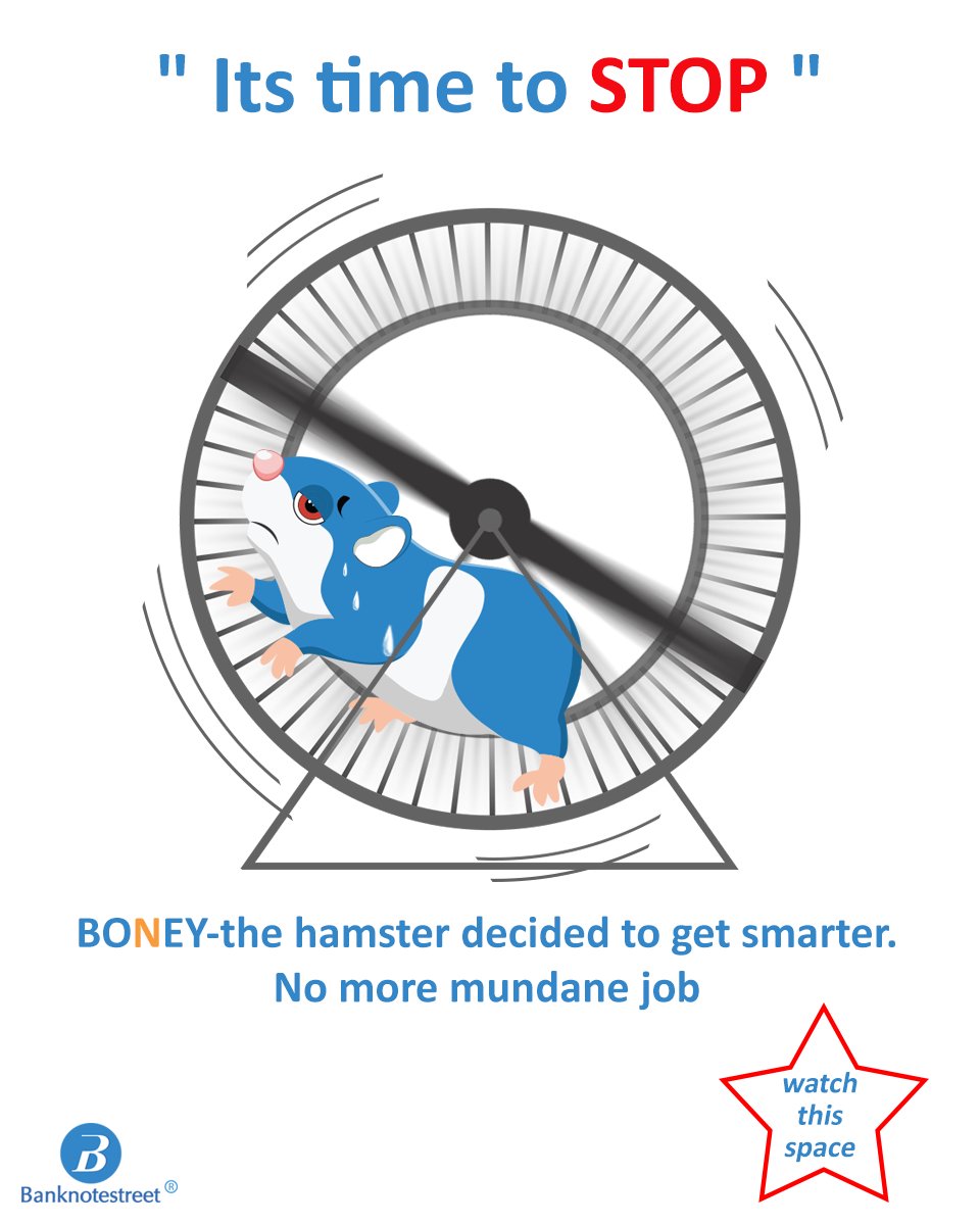 banknotestreet's tweet photo. Boney-the hamster decided to get smarter. No more mundane job #MoneyMadeUniversal #DigitalCurrencyCompanion #KnowYourBanknotes #BoneyTheDetective https://t.co/FLrYTdH7IN