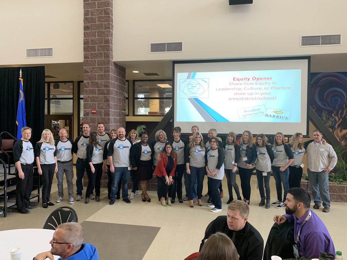 Area 4 showcasing “All 4 Learning” shirts! Loving that you are having fun while you do great work for students!💕