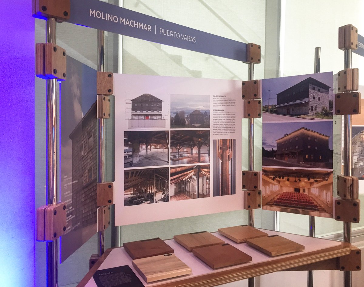 planarquitectos's tweet photo. El Centro de Arte @molinomachmar de #PuertoVaras , forma parte de la exposición “Rescate de la Arquitectura Patrimonial” que se realiza en el nuevo edificio corporativo de la @CamaraCChC  iniciativa junto al @mop_chile 
Restauración https://t.co/S1Lp5E5PDm https://t.co/alYQFymK2P