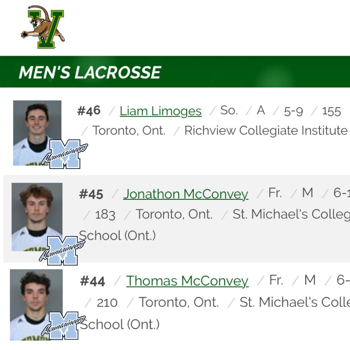 🤔 <a href="/UVMmlax/">UVM Men's Lacrosse</a> ya’ll ever think about changing your logo?