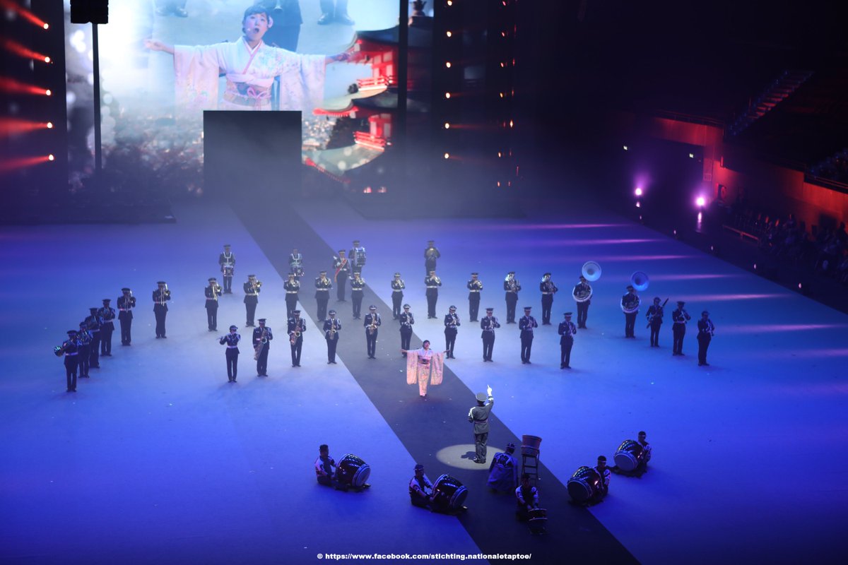 Foto gemaakt tijdens de Nationale Taptoe 2018 met op de foto de Japan Air Self-Defense Force Central Band. Kaarten voor de Nationale Taptoe 2019 kunnen worden besteld via de site van de Nationale Taptoe. nationaletaptoe.nl