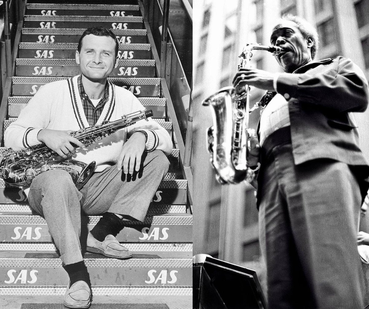 jazzdotorg's tweet image. Two saxophone titans were born on this date: Stan Getz in 1927 and Sonny Stitt in 1924.

Happy birthday to two legendary tenor players!