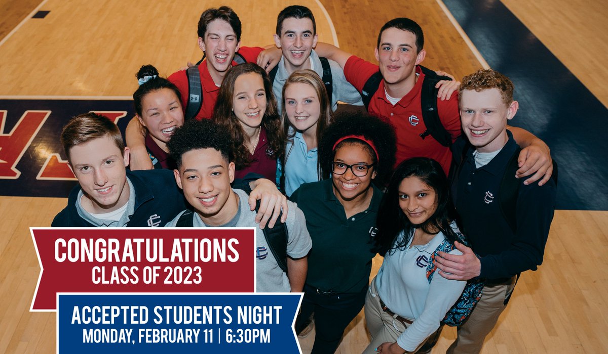 Welcome to Central Catholic, Class of 2023!  
Admissions decisions have been released and will be received by families via USPS over the course of the next several days.  See you at Accepted Students Night! centralcatholic.net/welcome2023
#HowToRaider #CCHSRaiderPride #WeAreCentral