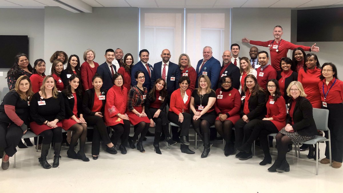 It’s a sea of RED at NYP/ Lower Manhattan Hospital as our team raises awareness about heart disease. ❤️ Retweet to show your support #NYPheart #WearRedDay #HeartMonth #GoRedforWomen <a href="/nyphospital/">NewYork-Presbyterian</a>