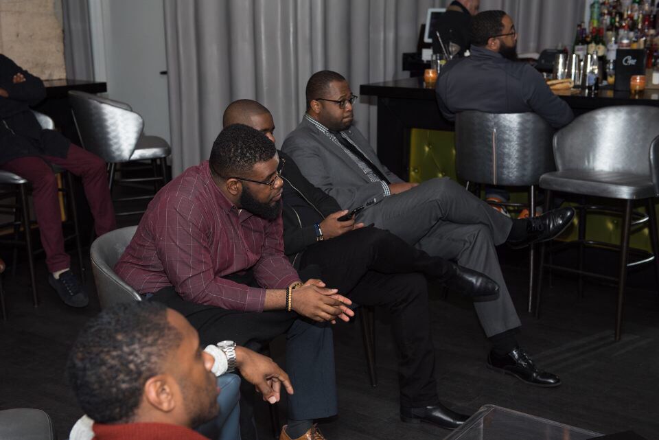 ThursdayNtwk's tweet photo. Recap from last nights Conversation and Cognac with some of the Men of the Movement. Thank you gentlemen for coming out to discuss topics and issues surrounding men of color in the community. #JoinWeek19 #LeagacyOfLeadership https://t.co/i9cNcStaKb