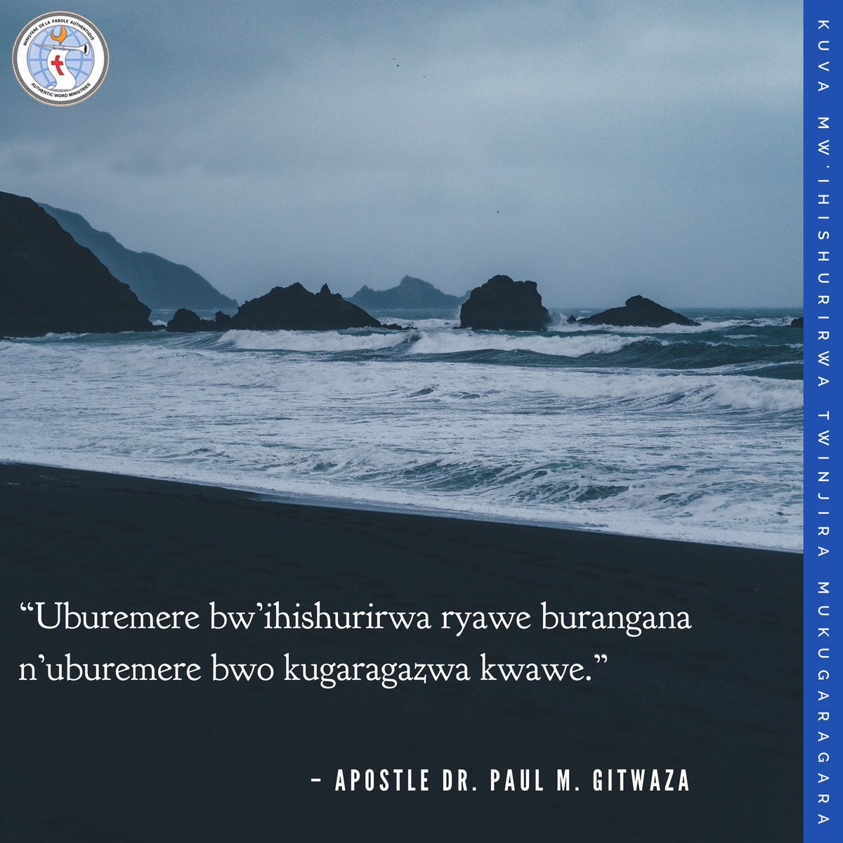 PaulGitwaza's tweet photo. “Uburemere bw’ihishurirwa ryawe burangana n’uburemere bwo kugaragazwa kwawe.”
Umva nonaha: https://t.co/mg04qx1TqG
#AuthenticWord
#AuthenticWisdom
#AuthenticRevelation https://t.co/xtuy5SvRPv