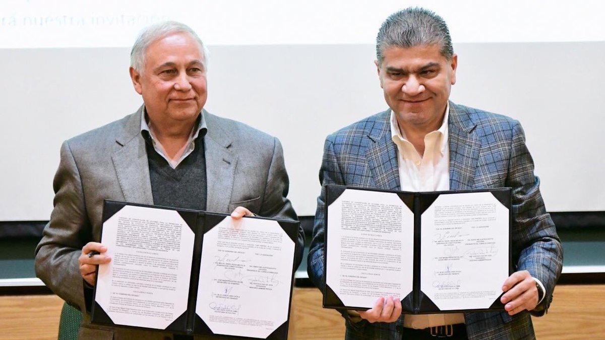 mrikelme's tweet photo. En #Torreón, llevamos a cabo la Firma del Convenio de Colaboración entre el Museo Arocena y el Gobierno de Coahuila, con la finalidad de trabajar en conjunto y seguir impulsando el desarrollo del arte, la historia y la cultura regional que distinguen a este recinto. https://t.co/kcx0yQOdBu