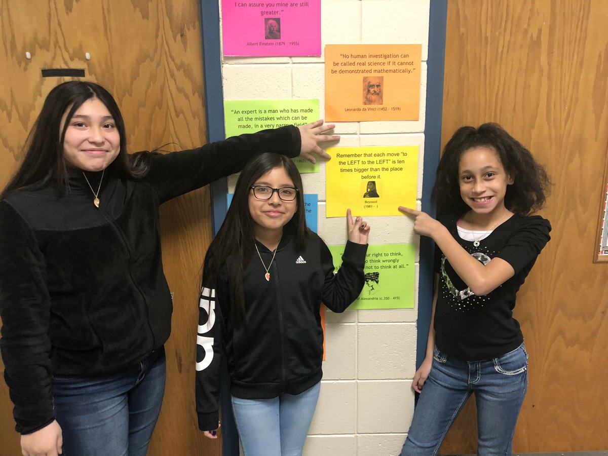 Mcdaniel5th's tweet photo. We added a new quote to our math quote hall of fame today. #ToTheLeft @Beyonce #WeAreSelma #JoCo2020 #mastery https://t.co/A4iKFu16Ee