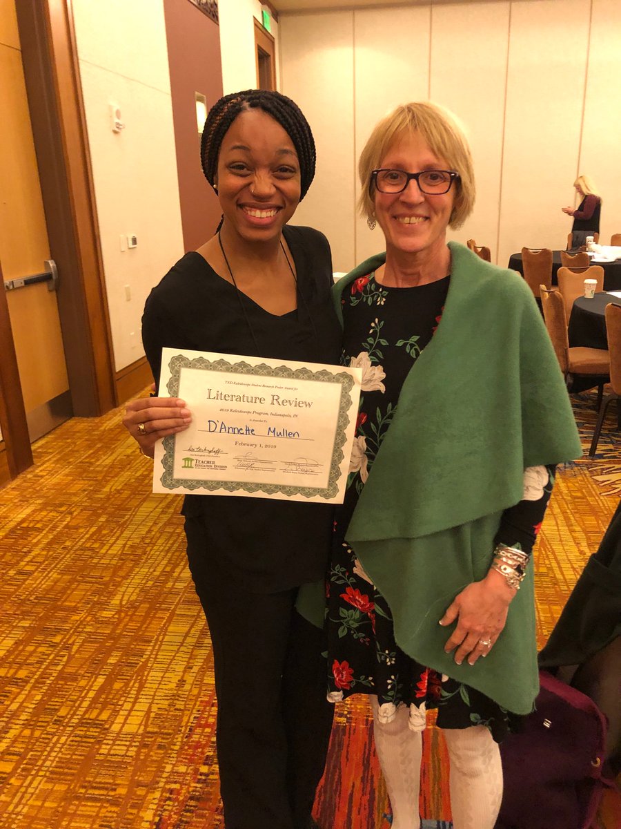 So grateful for feedback on my research from <a href="/TED_CEC/">Teacher Education Division</a> and honored to have won an award for my presentation on teacher race and student outcomes this morning!