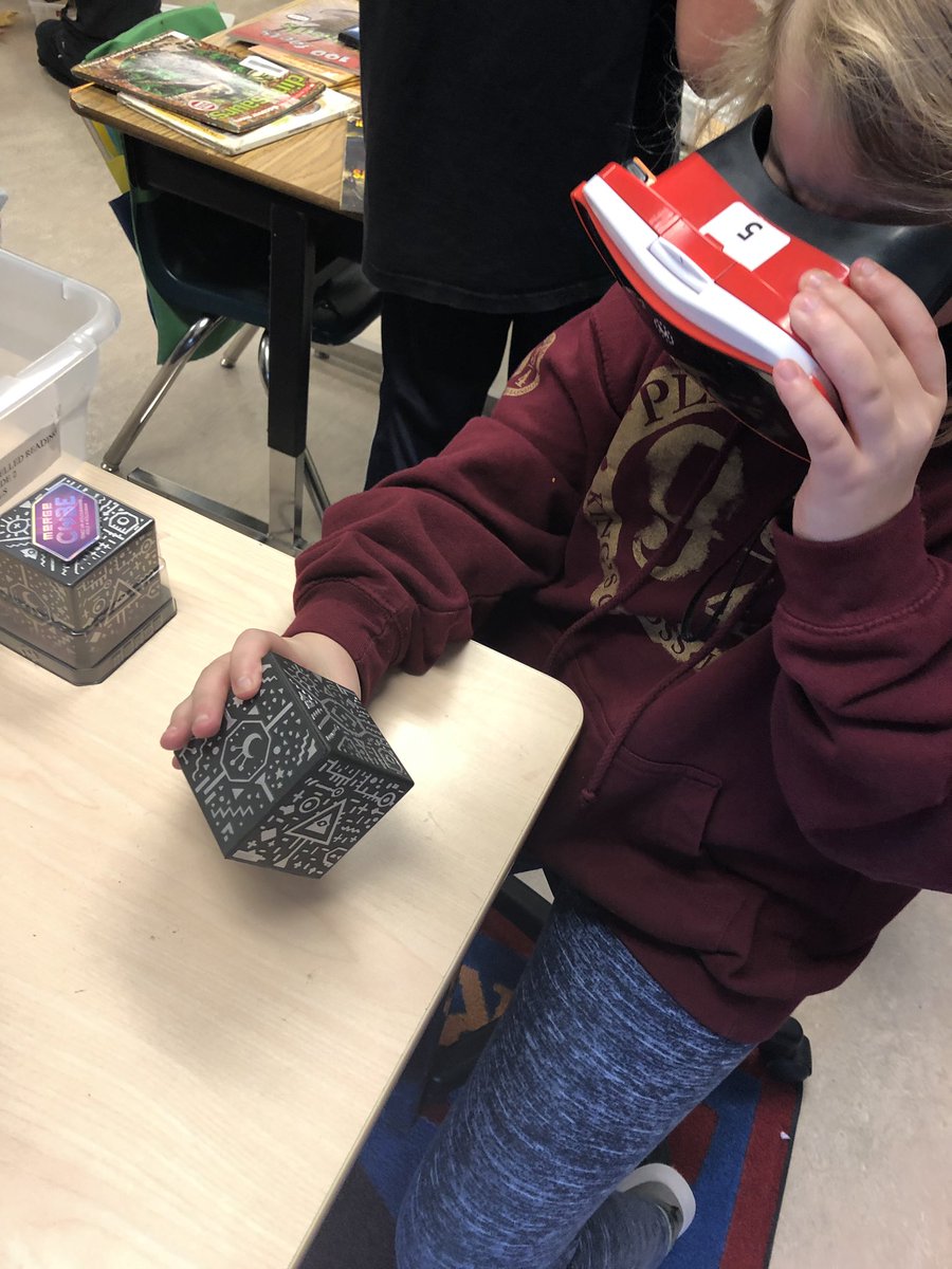 alangfor01's tweet image. Hands on learning with a fossil dig in honour of Alberta’s fossil history. Students record info on Popplet, take video and pictures, dig, assemble, VR, Merge Cube, Epic Books, AR, examining real fossils #engaged #AugmentedReality #MergeCube