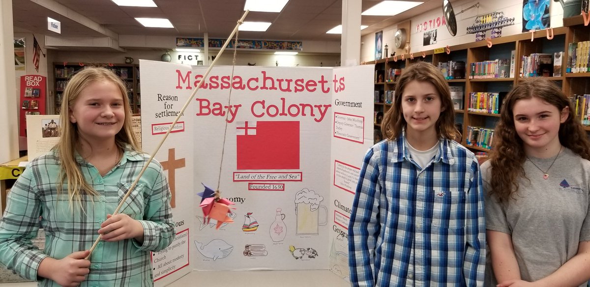 AChartters's tweet photo. CBG 6th grade social students present their Colonial Fair projects. Their sales booths were informative and fun! 7th and 8th grade enjoyed the fair! 
#Oneccps @mmswarriors 
@studentssmiling
@ccps_gifted
#CBGAcademies https://t.co/ninySP4Z7M