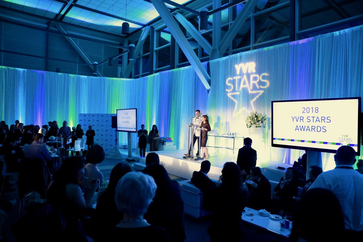 yvrairport's tweet photo. Last night, we celebrated the #YVRStars that you nominated in 2018. These are the people that you decided went beyond, every day to provide outstanding customer experiences. https://t.co/ckIAoNnSSd https://t.co/T1E8QFMNTP