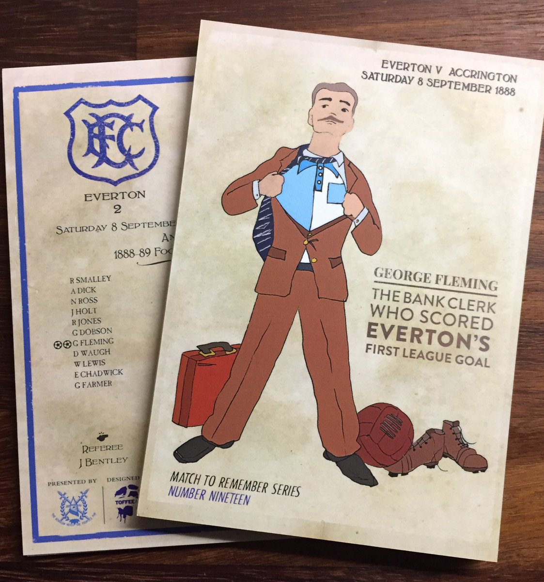 Pop along to St Luke’s tomorrow and pick up the next postcard celebrating George Fleming in our Match To Remember series. It’s free before the game so if you’ve been collecting them don’t miss out! #efc #EVEWOL #EFCMatchday