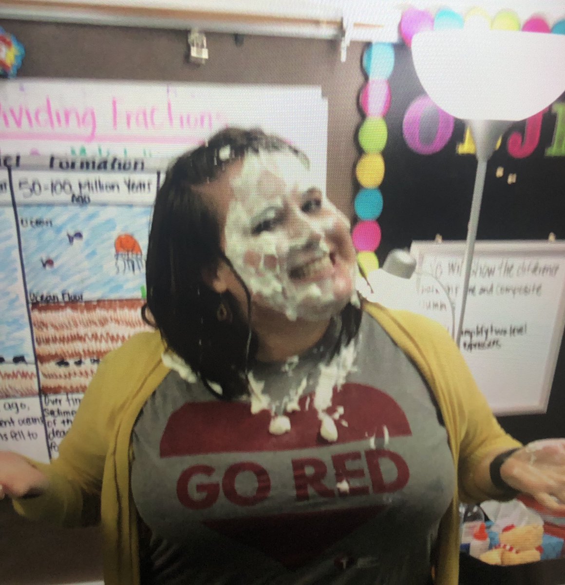 _arhodes's tweet photo. This is how 5A got to end the week - 7 pies to the face. #classincentives #austinlearns https://t.co/zYH6FNAVzn