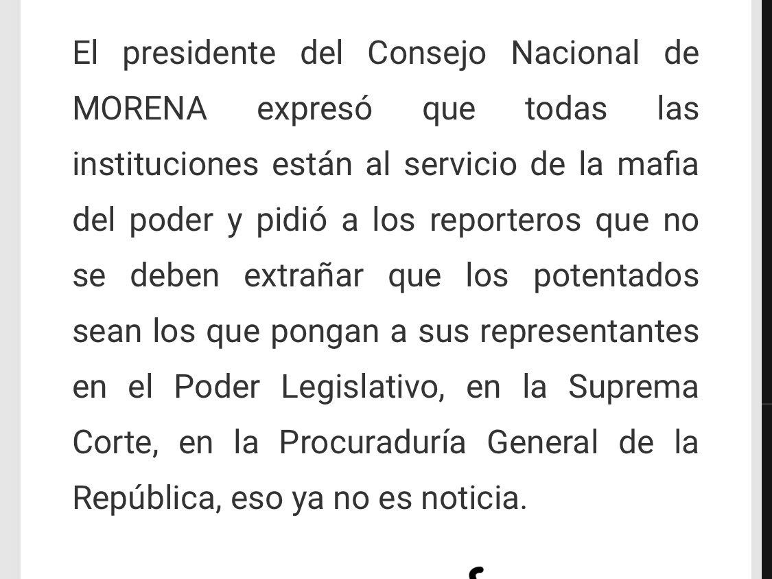León Krauze (@leonkrauze) on Twitter photo En 2015, <a href="/lopezobrador_/">Andrés Manuel</a> lamentaba, indignado, la imposición de figuras cercanas al presidente en puestos que exigen autonomía.
Hoy, que el “potentado” es él, incurre exactamente en los vicios que alguna vez le parecieron justificadamente repugnantes.
Vaya fiasco. Vaya revelación En 2015, <a href="/lopezobrador_/">Andrés Manuel</a> lamentaba, indignado, la imposición de figuras cercanas al presidente en puestos que exigen autonomía.
Hoy, que el “potentado” es él, incurre exactamente en los vicios que alguna vez le parecieron justificadamente repugnantes.
Vaya fiasco. Vaya revelación