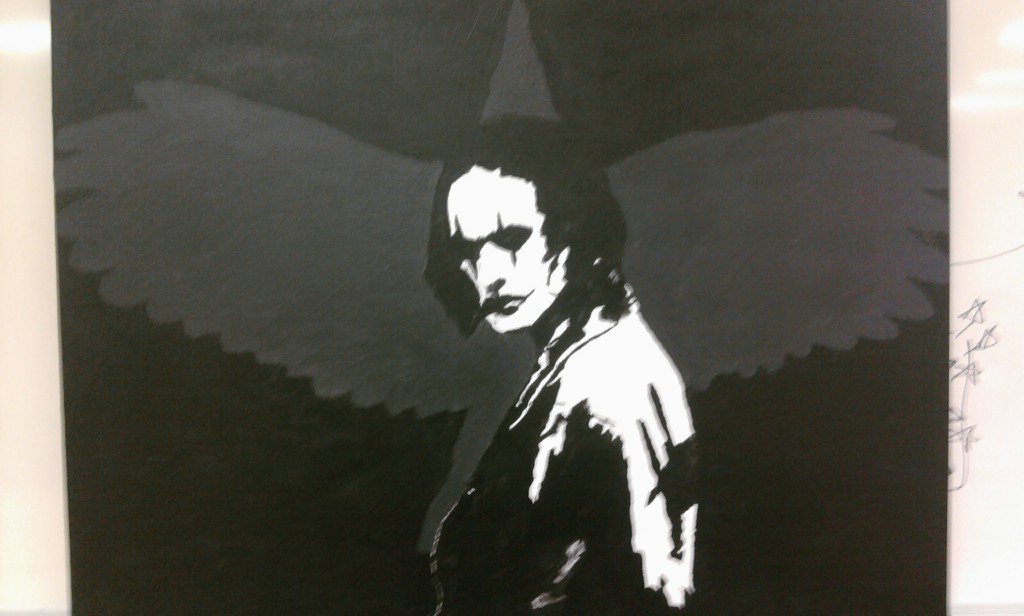 Happy birthday to Brandon Lee, i painted this in back in highschool. What a loss when he left. 
