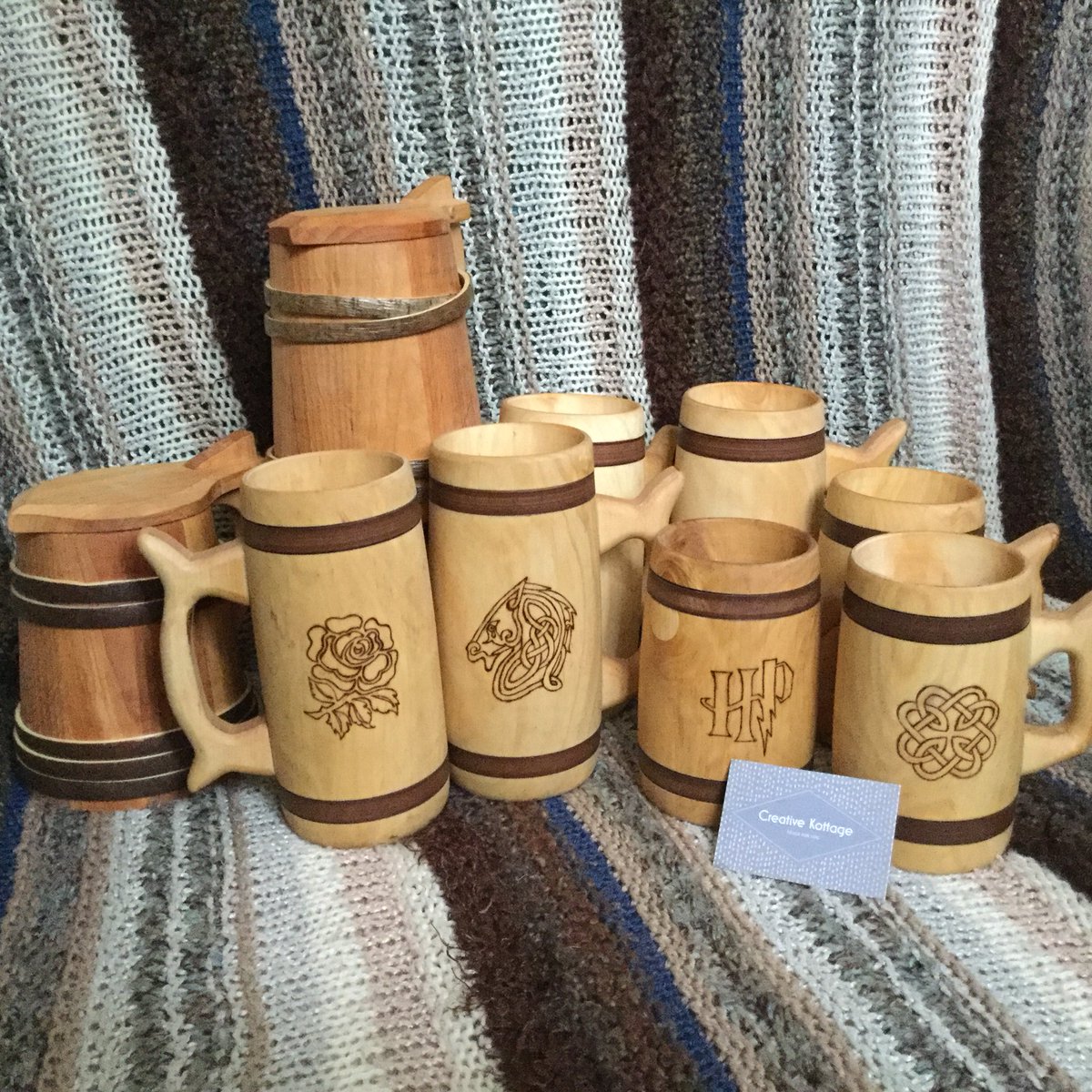 CreativeKottage's tweet photo. What a start to the #6nations2019 who will win tomorrow’s clashes #Ireland #England #Scotland #Italy surely #BeerOclock for most of the afternoon! #Rugby #rugbyfamily get your own #personalised #tankard #stein https://t.co/rtLIXx2dFK