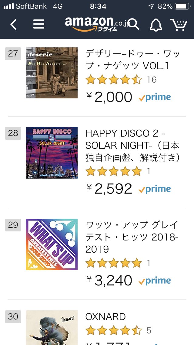 dkawai3867's tweet photo. アマゾンチャート ソウル R&B
HAPPY DISCO 2 SOLAR NIGHT
28位上昇中! #djosshy #solarnight #happydisco2 https://t.co/kLXIbcz5sw