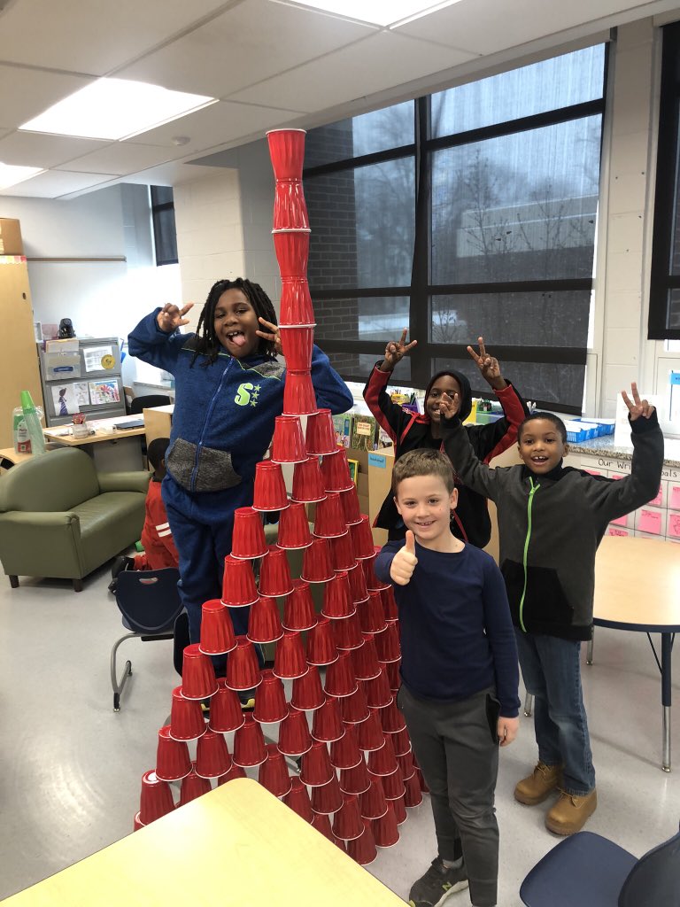 MsAddisonAP1's tweet image. Can you stack 100 cups? Our second graders can!! Happy 100th Day of School! @LudlowTaylorES @LTPrincipSmith @dcpublicschools
