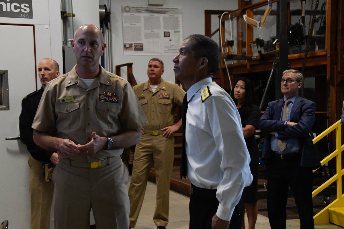 NH_RC's tweet photo. “I am very impressed with the overall breadth and depth of readiness centered work and support to the Warfighter occurring at NHRC. It is a testament to their staff and leadership. It was a worthwhile visit for me as the Joint Staff Surgeon". -RADM Chinn, following his NHRC visit https://t.co/PwJLcJzyJi