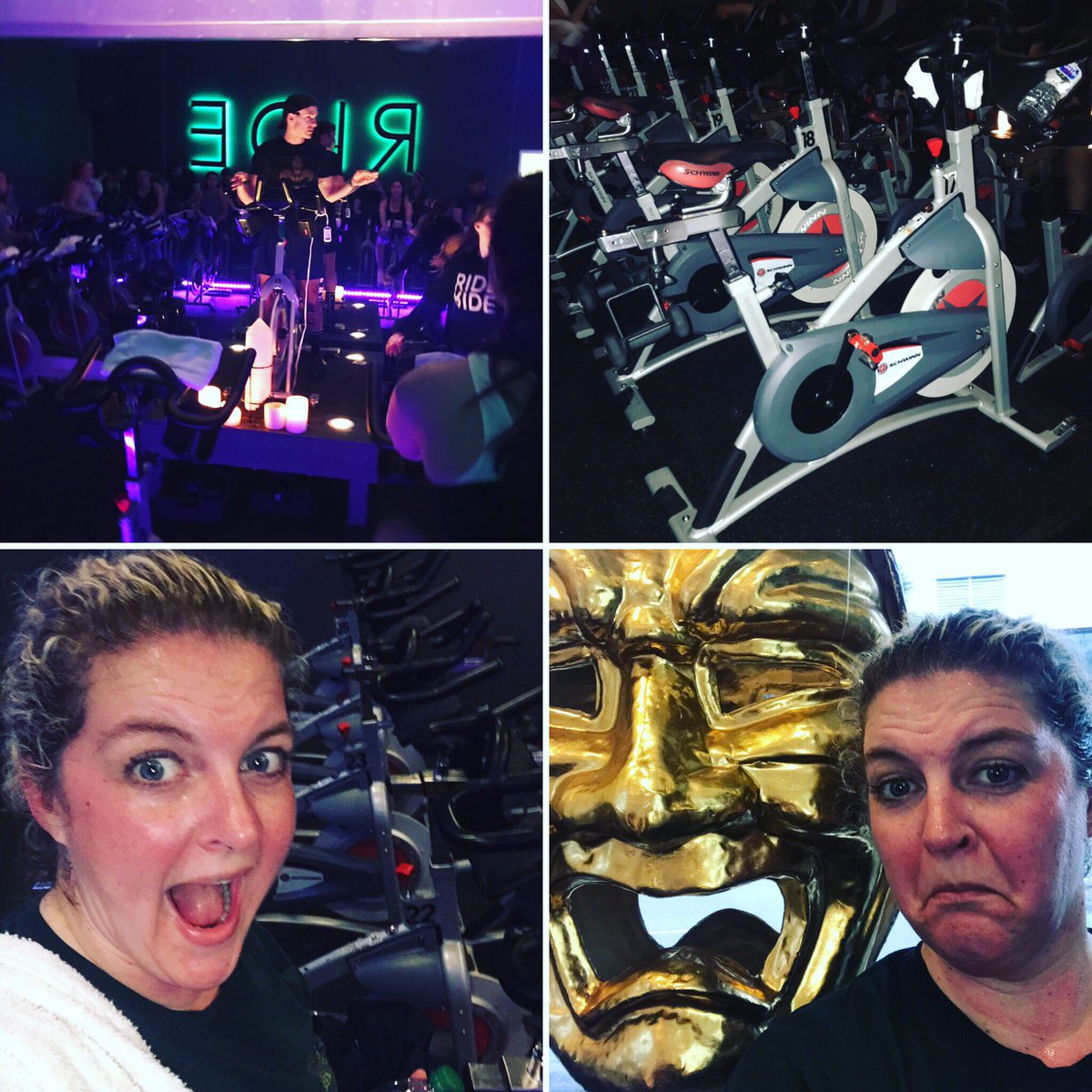 KCHScounselors's tweet image. Had to work off those beignets! @onlyattulane Director of Admission, Jeff Schiffman, burned all those calories away in this intense spin experience @romneystudios it was AMAZING! #puddleofsweat #beignettears #kchscounseloradventure