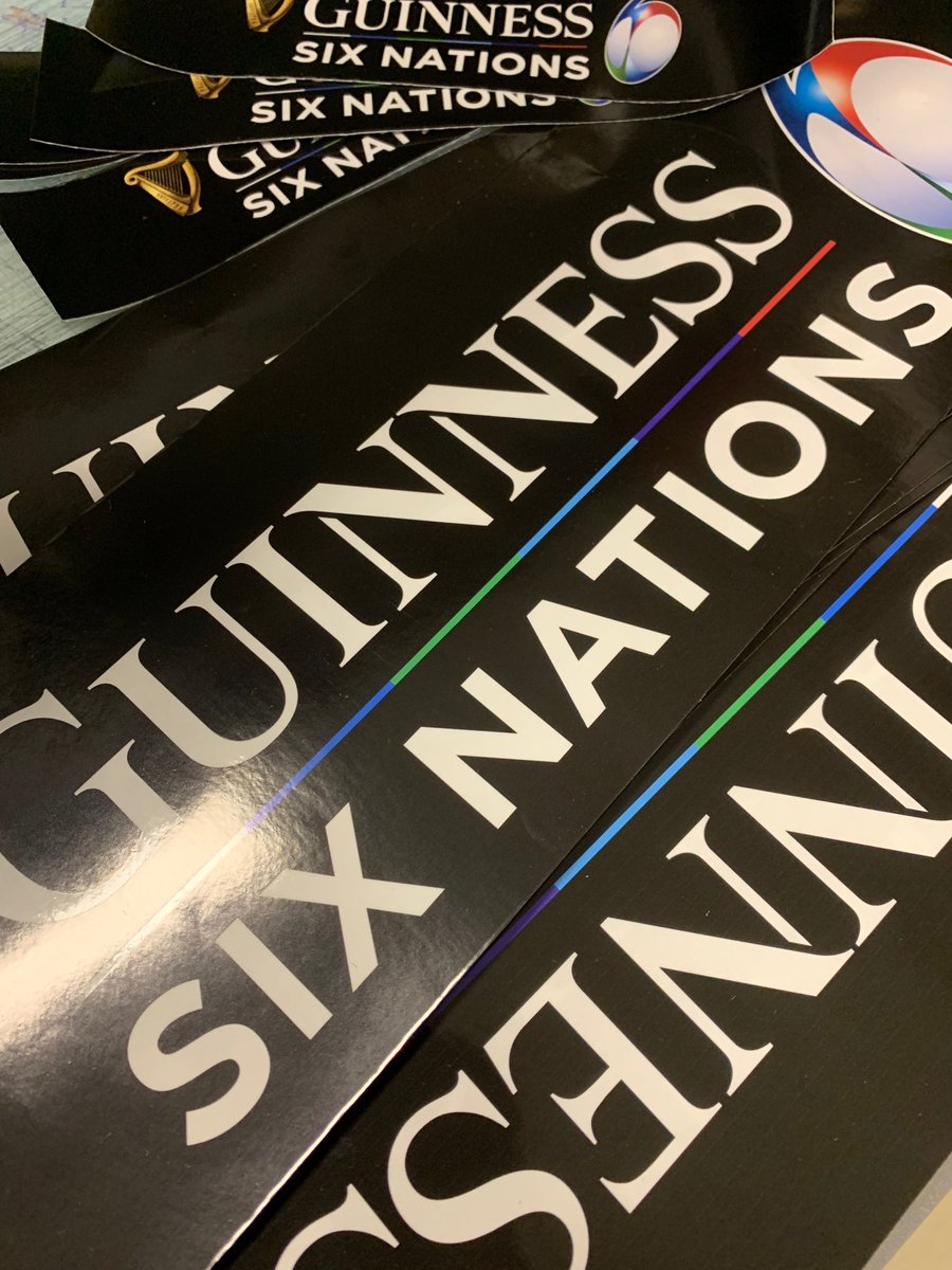 ⁦<a href="/Ruttersuk/">PAUL RUTTER LTD</a>⁩ stunning #signage produced for this ⁦<a href="/SixNationsRugby/">Guinness Men's Six Nations</a>⁩ look out for our #directtomedia prints onto ⁦<a href="/Antalis_UK/">Antalis</a>⁩ supplied #foamex &amp; #vinylstickers #HowItsMade - come on #England