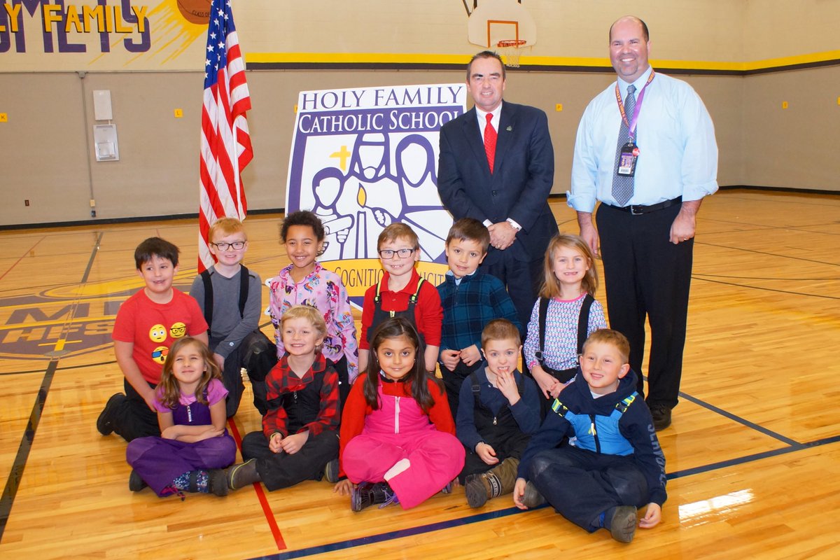 Celebrating Catholic Schools Week with the great students at Holy Family.