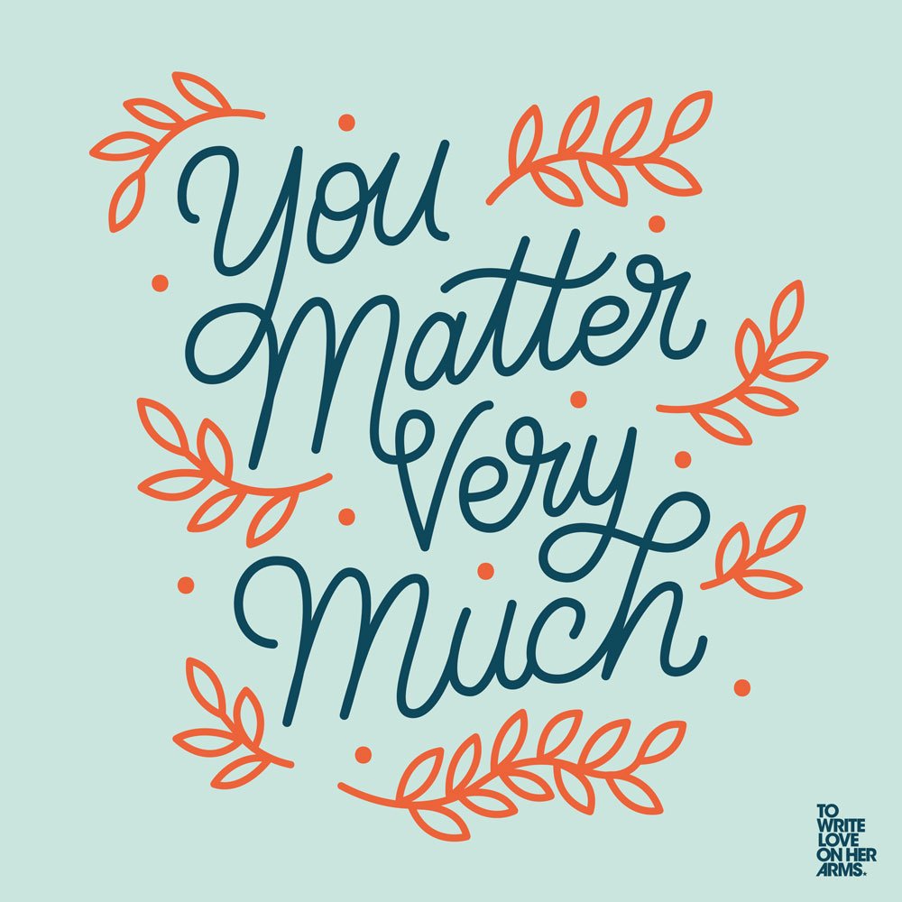 TWLOHA's tweet photo. You matter very much. // Here’s what the TWLOHA Calendar looks like today. Welcome to February.

Words by TWLOHA founder @jamietworkowski. Read more: https://t.co/jb9QyeCewv https://t.co/tlh8SIoxu1