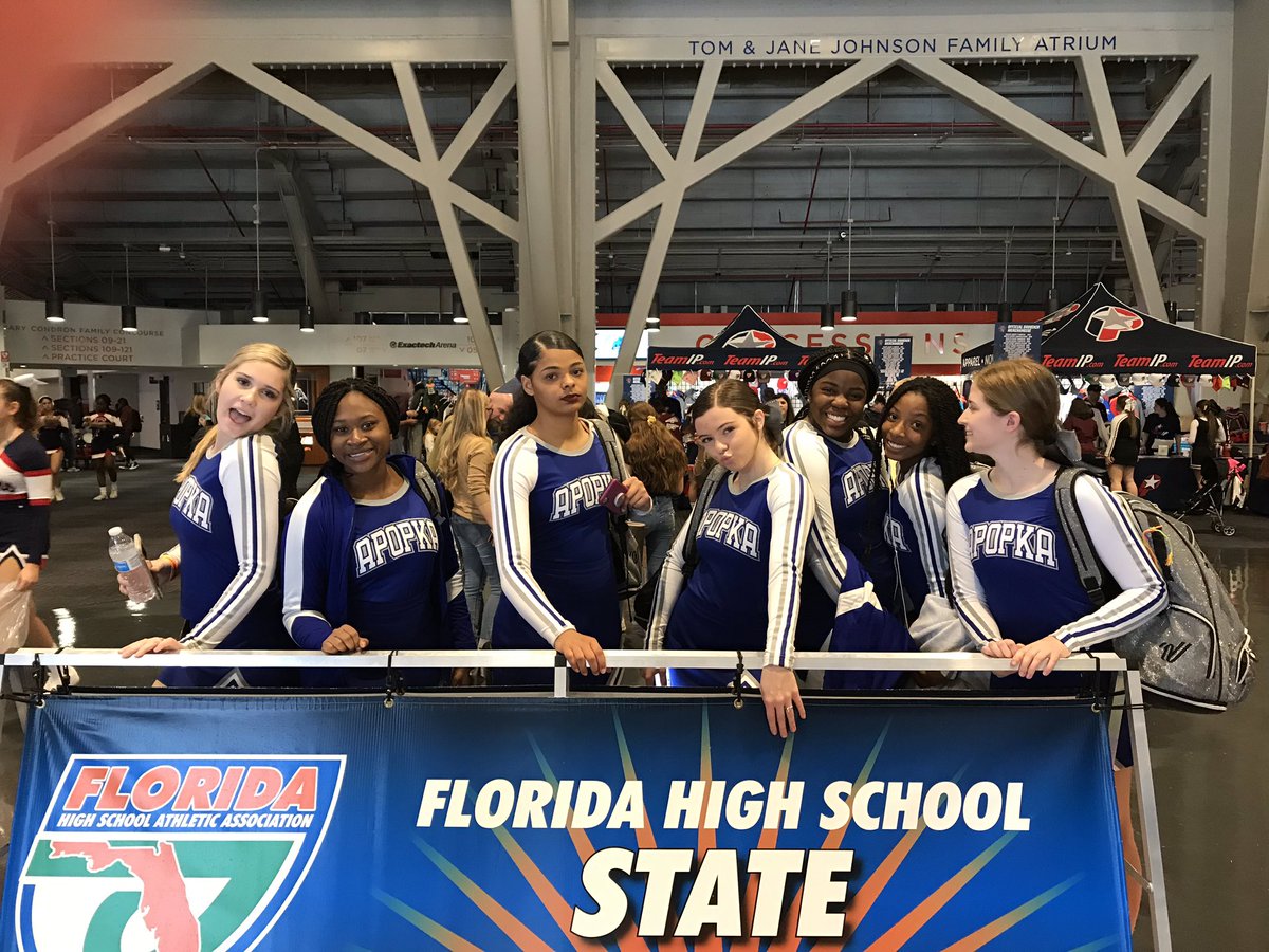 ApopkaCheer's tweet photo. So proud of our comp team!!  We got 3rd in semi finals.  Great job girls!! https://t.co/ZgnWcX8ZtV