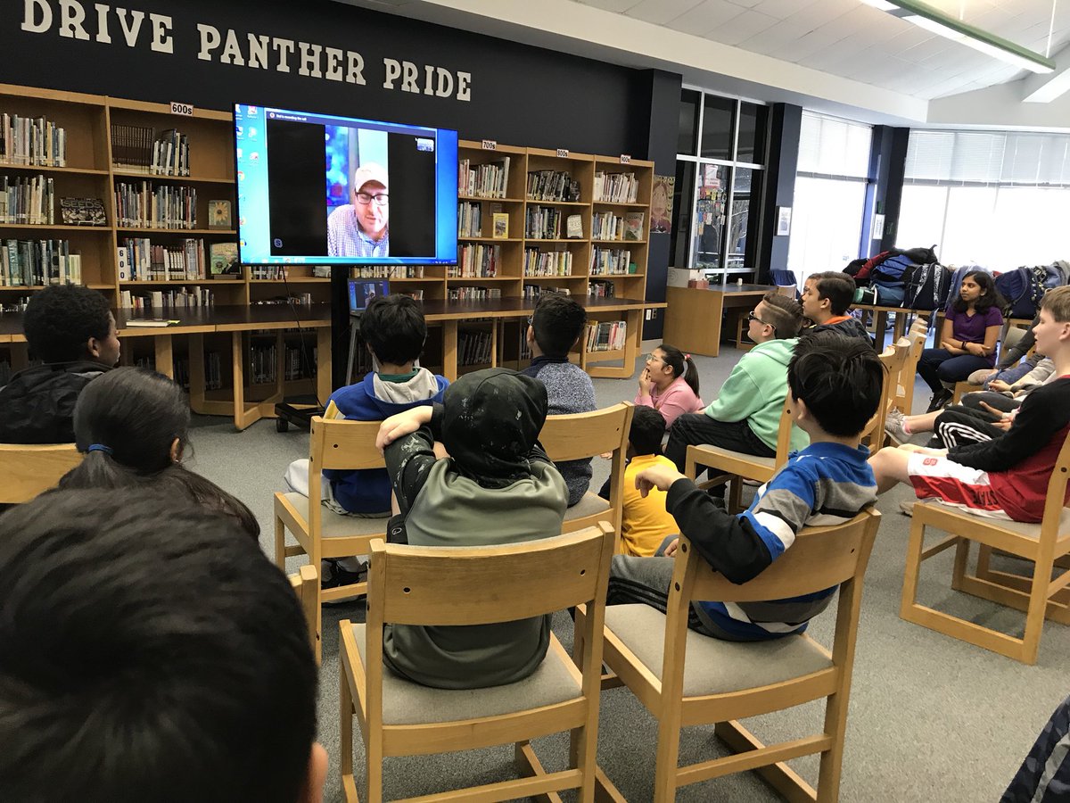 Thank you @stelpavlou for making our @DDMSBuzz students feel special on #WorldReadAloudDay by sharing the cover of Book #2 of Daniel Coldstar with them first and reading a chapter. @MrsCMetoyer