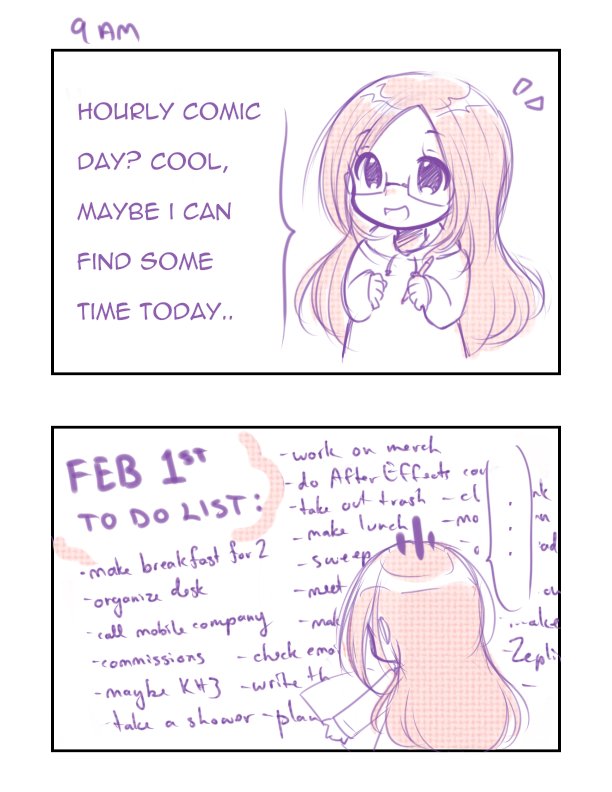 Will this be the first and last time I try #hourlycomicday ? Stay tuned. 