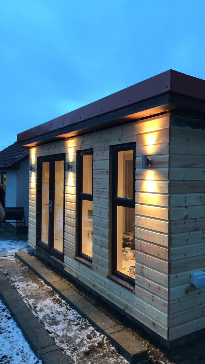 New garden room power and lighting installed this week. <a href="/saxbylighting/">Saxby Lighting</a> <a href="/hageruk/">Hager UK</a>