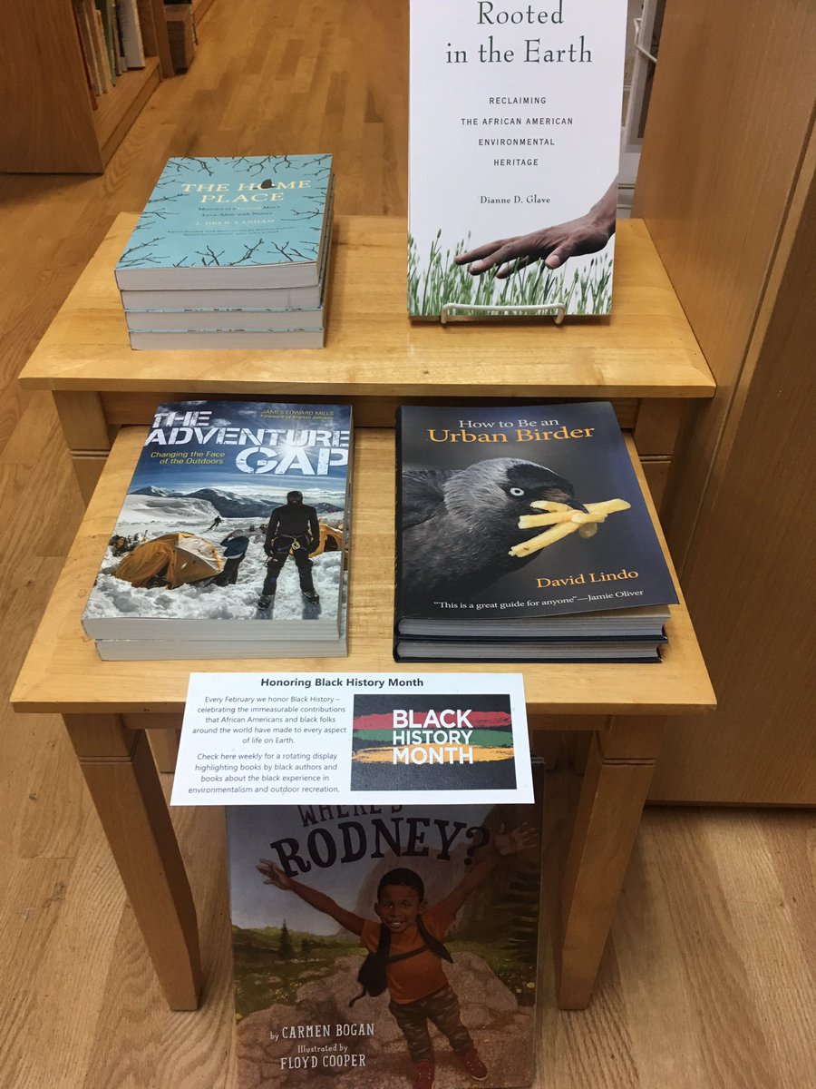 SANatureShop's tweet photo. Happy Black History Month! Come by the Nature Shop to check our rotating display of books by black authors and/or about the black experience in environmentalism & outdoor recreation. We’ll be updating the display weekly so stay tuned!
#BlackHistoryMonth #BHM #audubon #natureshop https://t.co/0OtPpWGjDN