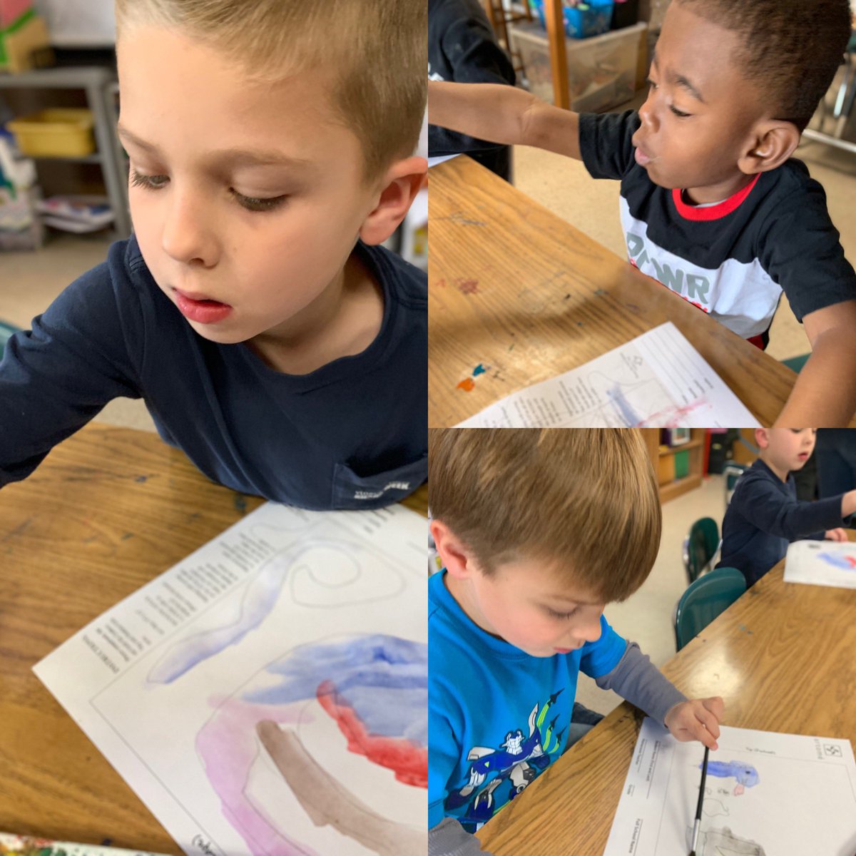 ArtInTheHub_100's tweet photo. @MsLong2018โs class loved getting extra art time today to work on art show submissions! #minimonets https://t.co/O9xXAeOD3h