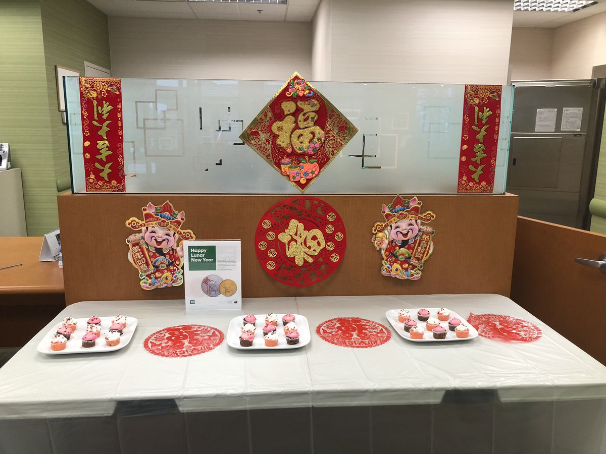 Celebrating the Lunar New Year at TD branch on 152nd and King George - we welcome you to come in and buy the gift of the Pig gold and silver rounds. <a href="/harmancheema_TD/">Harman cheema</a> <a href="/GillGill3/">sonia gill</a> @MarianneXiaTD @GurjivChahil_TD