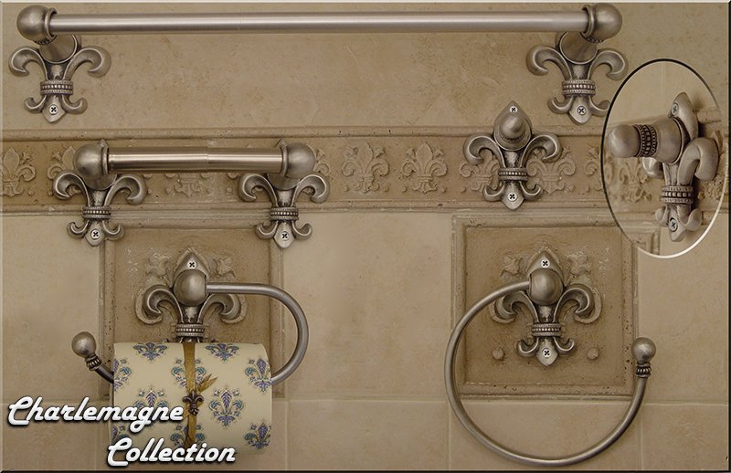 Charlemagne collection, #towelbar #towelring #hook #tissuering  #homedecor #decor #interiordesign #design #home #bathroom #renovation #bathroomremodel #homedesign #interiordesigner 
ow.ly/yWuV50kpX8N