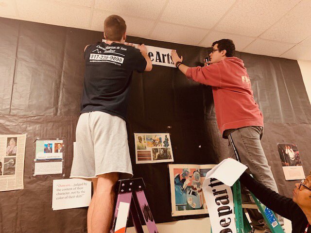 Off to a great start celebrating Black History Month! Thanks to everyone who helped with decorating!