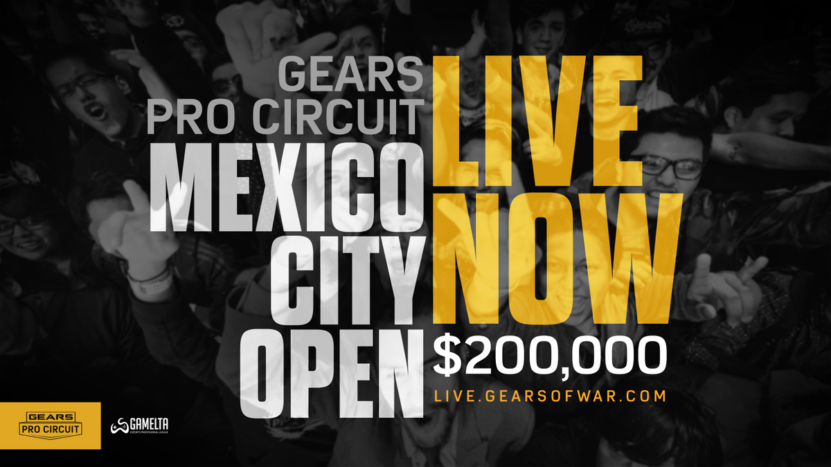 GearsEsports's tweet photo. Get Hype! It's time for the $200,000 #GearsMX Pro Circuit Open!

➡️ https://t.co/6Rp7mmPuYq https://t.co/VDfEQCM5xE