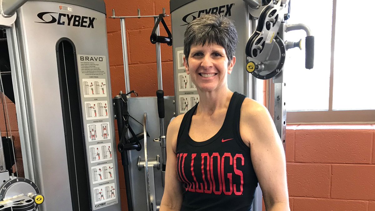 Workout with my Dawg shirt on in honor of Harrison ❤️🖤
#HunkerDownForHarrison 
#DawgNation 
#forsythymca