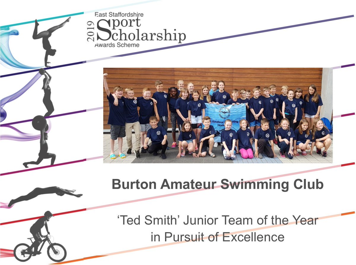 Congratulations Burton ASC Junior Team   <a href="/BurtonASC/">Burton Swimming Club</a> winners of the ‘Ted Smith’ junior team of the year award! #ESSSAwards19