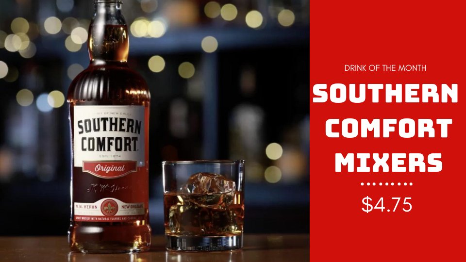 AnduzzisGB's tweet image. We've got $4.75 @southerncomfort mixers for the whole month of February! #FebruaryFeature #SoCo
