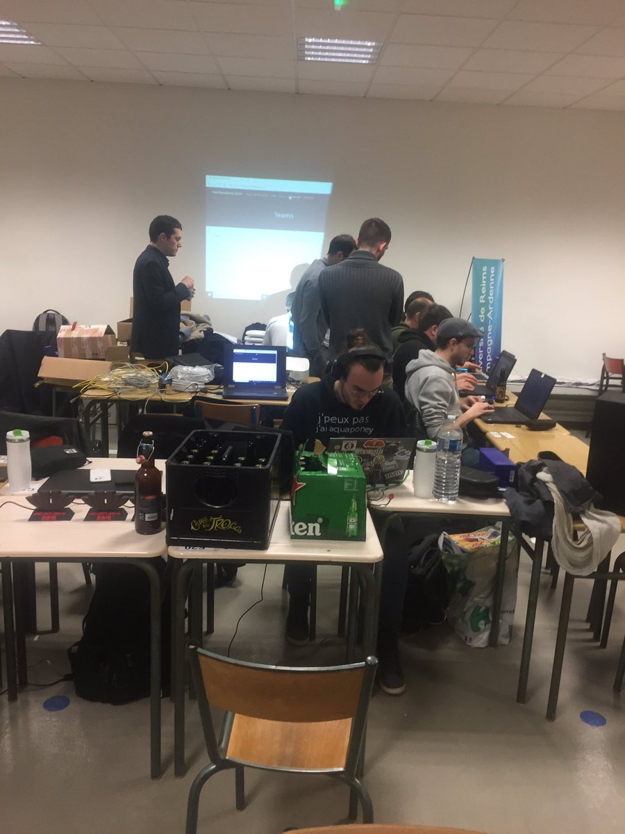 URCAArnold's tweet image. #HackSecuReims c’est parti ... bonne chance à tous les participants @universitereims @fnolot