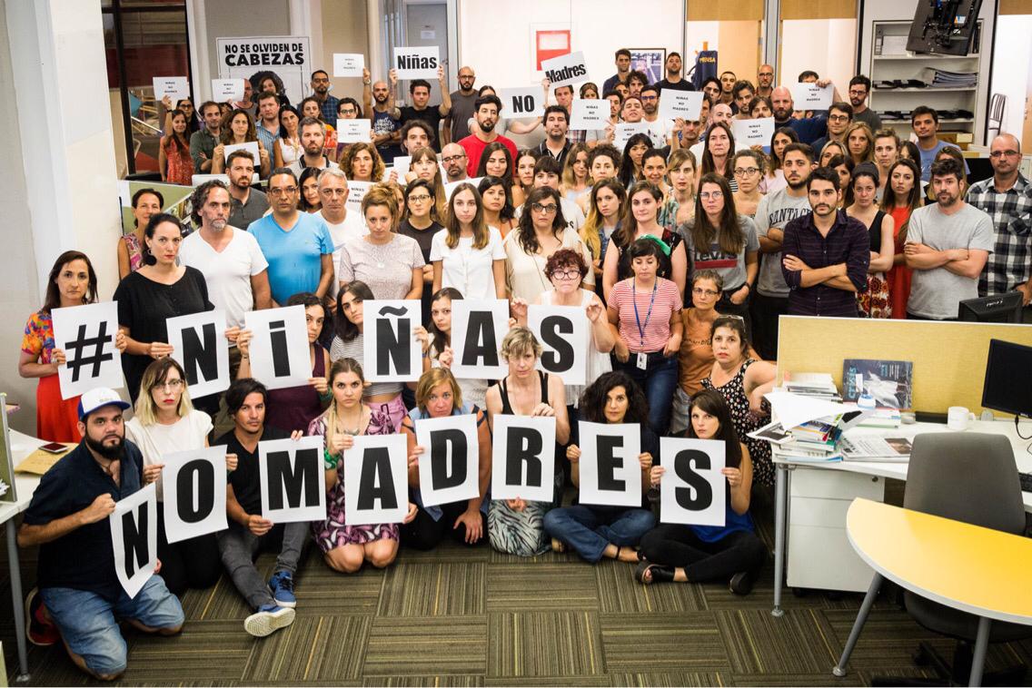 Desde la redacción de LA NACION repudiamos el editorial publicado hoy, en cada una de sus líneas. #NiñasNoMadres