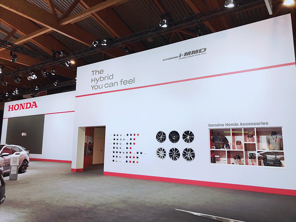 Fantastic Honda Stand in Brussels Autosalon, Congratulations #avantgardelondon for a great design &amp; production, plus the SLC Team for another great performance.