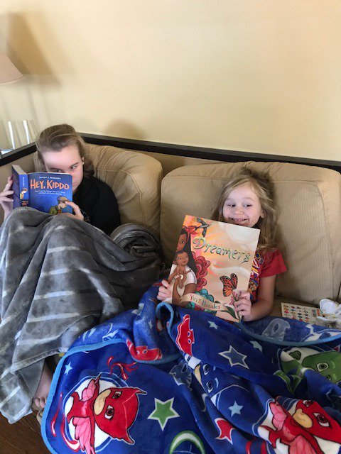kjanek's tweet photo. @DerbyMS #DerbyColdDay2019
Reading some award winners from #ALAMW2019 https://t.co/zuW4WOEz9R