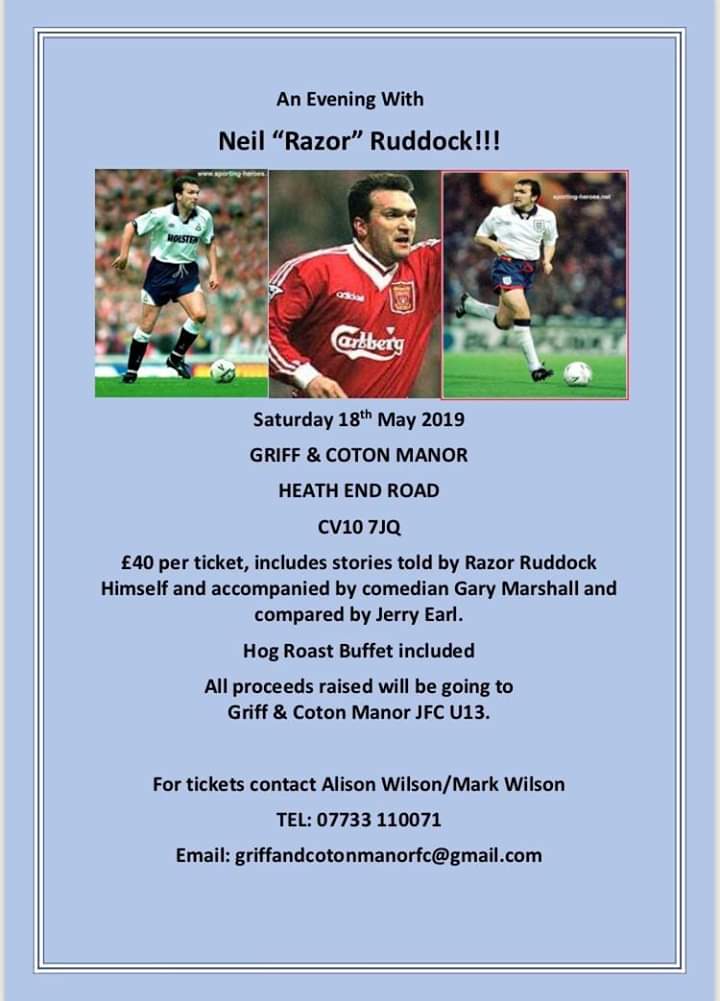 SteveLawrence (@bigman0706) on Twitter photo Guys tickets selling fast on this, Great Night to be had, Details on the Picture <a href="/NuneatonBoroFC/">Nuneaton Borough FC</a> <a href="/NuneatonGriff/">Nuneaton Griff FC</a> <a href="/FCAtherstone/">Atherstone Town Community FC</a> <a href="/bobby_bridge/">Bobby Bridge</a> #supportgrassroots Guys tickets selling fast on this, Great Night to be had, Details on the Picture <a href="/NuneatonBoroFC/">Nuneaton Borough FC</a> <a href="/NuneatonGriff/">Nuneaton Griff FC</a> <a href="/FCAtherstone/">Atherstone Town Community FC</a> <a href="/bobby_bridge/">Bobby Bridge</a> #supportgrassroots