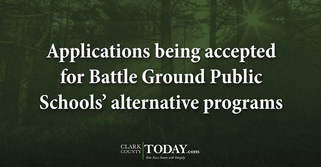 NewsFromCCT's tweet image. Battle Ground Public Schools’ alternative learning experience programs are now accepting applications for enrollmen. loom.ly/RhFml2M
#BattleGroundSchoolDistrict #AlternativePrograms #AlternativeSchool #Education #BattleGroundWa #ClarkCountyWa #LocalNews