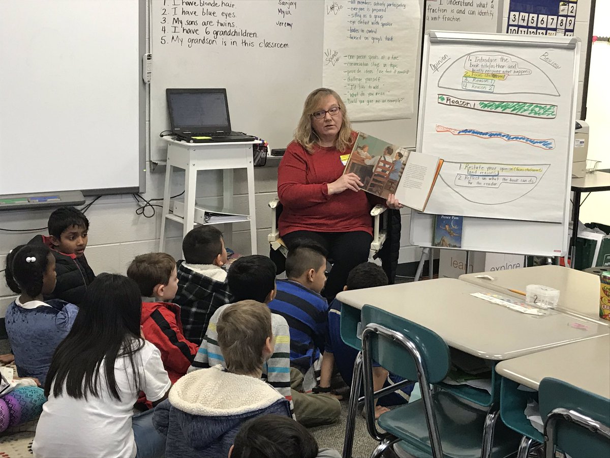 Third graders enjoy #WorldReadAloudDay with a class mystery reader! It’s Gavin’s grandmom! <a href="/SalemElementary/">Salem Elementary</a>