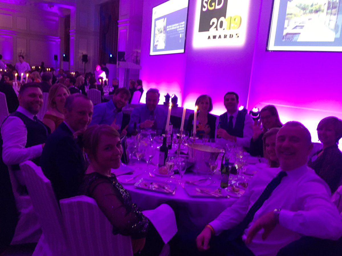 Awesome table @The_SGD awards, nearly as good as watching @emmerdale #SGDAwards